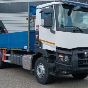 foto EUR6 Renault 6x4 Flatbed+ HR Hiab