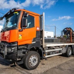 foto 6x4 Eur6 Renault Flatbed+ HIAB