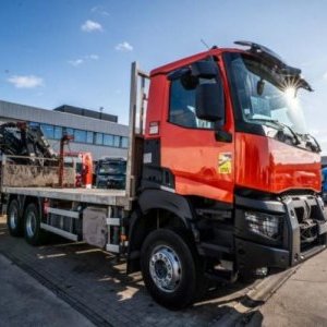 foto 6x4 Eur6 Renault Flatbed+ HIAB