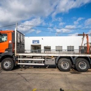 foto 6x4 Eur6 Renault Flatbed+ HIAB