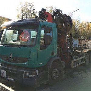 foto 6x4 zlom EUR4 hakowiec+ kran Renault + Epsilon E110