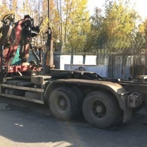 foto 6x4 zlom EUR4 hakowiec+ kran Renault + Epsilon E110